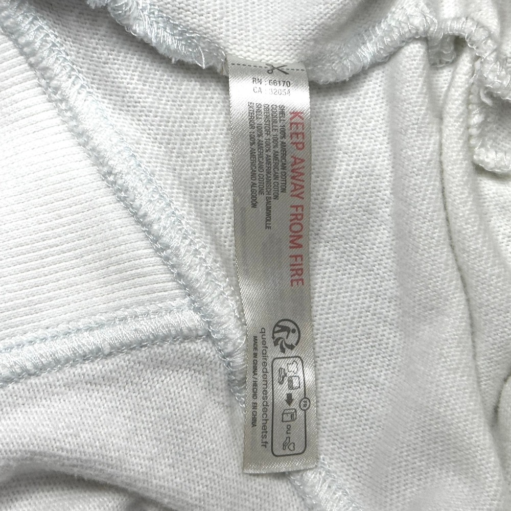 Daily Practice by Anthropologie White 1/4 Zip Cropped Sweatshirt Size L - Picture 6 of 7